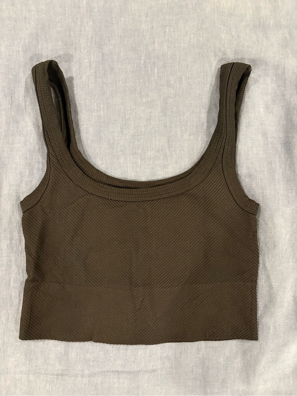 Nikibiki Black Ribbed Cropped Tank